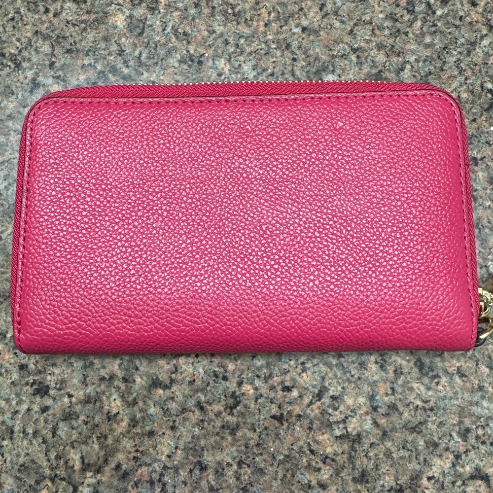 Michael Kors Fuchsia Wallet with Gold Accents - Picture 2 of 3